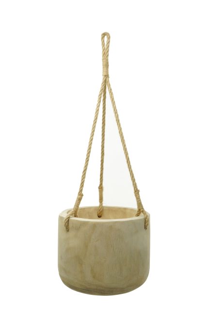 Hanging Wooden Pots 19xH16cm