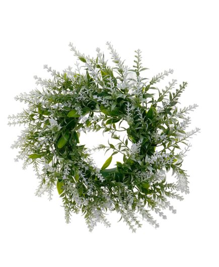 White Lavender Wreath 28cm