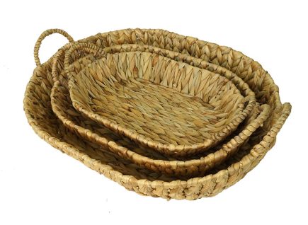 Seagrass Oval Tray 55/46/39 L