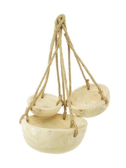 Wooden Hanging Bowl S18/M23/L29DCM