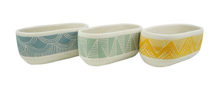 2 Tone Long Planter 22x12xH10CM