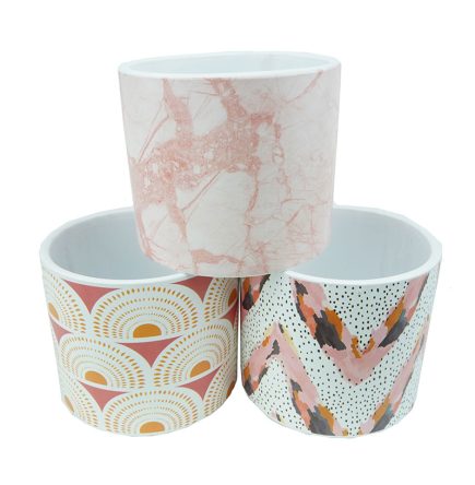 Assorted Pink Planters D12xH10.5CM