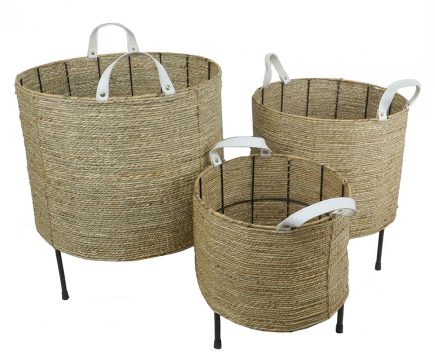 3S Seagrass Baskets w/Tripod D40/33/27