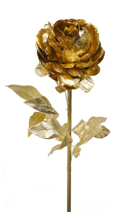 Metalic Peony Stem 72cm