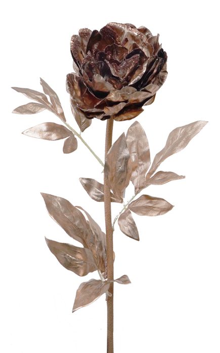 Metalic Peony Stem 72cm