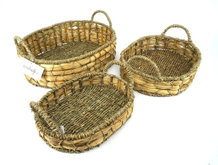 L oval Basket L40/35/30CM