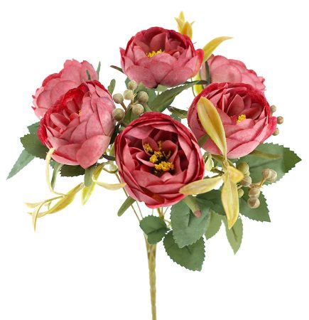 7H Peony Bouquet 33cm