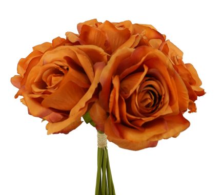 6H Open Roses Bouquet 25cm