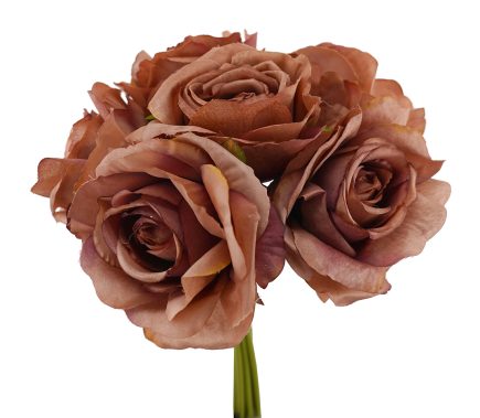 6H Open Roses Bouquet 25cm