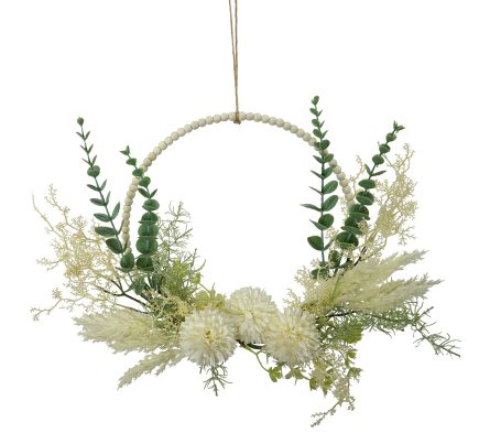 Pompom Ring Bouquet D35cm