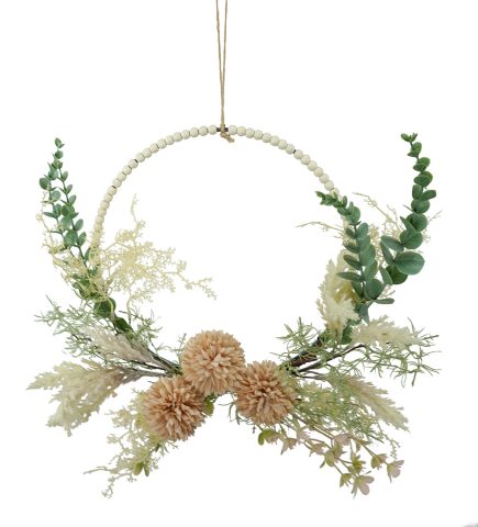 Pompom Ring Bouquet D35cm