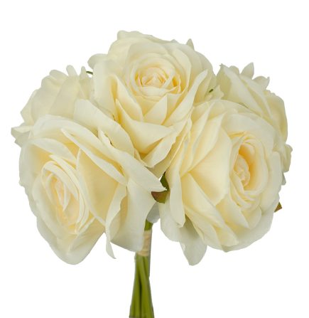 6H Open Roses Bouquet 25cm