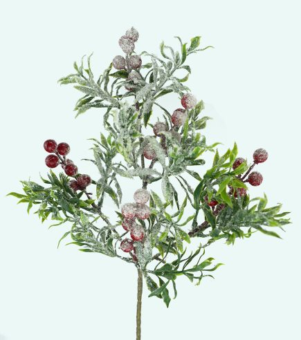 Leaf w/Berry Spray 41cm