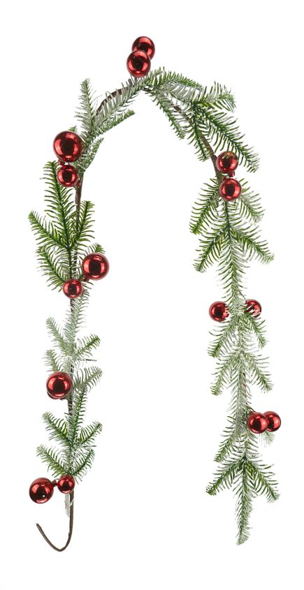 Xmas Pine Ball Garland 140cm