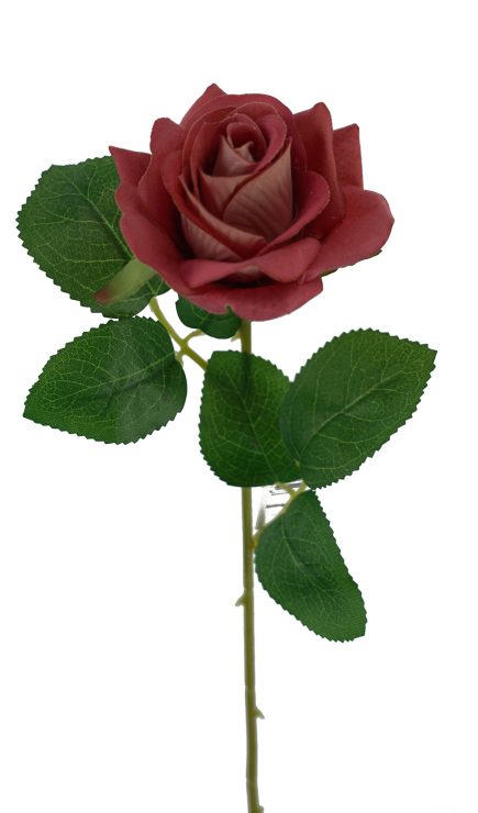 Heart Velvet Rose Stem 50cm