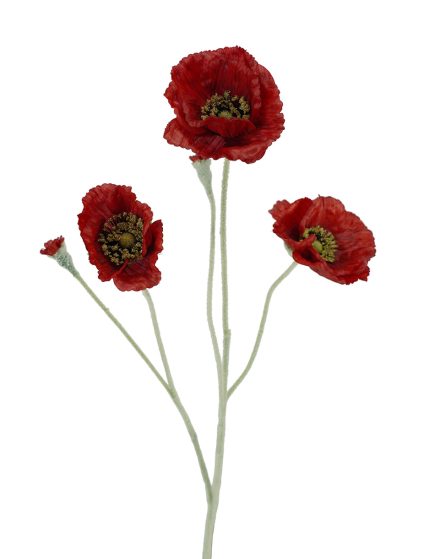 Autumn Poppy Spray 67cm