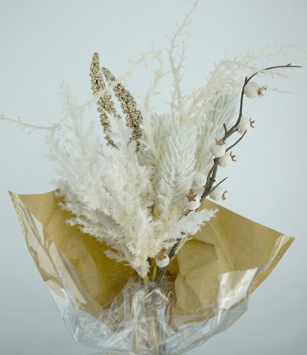 Dried Bouquet w/Paper 55cm