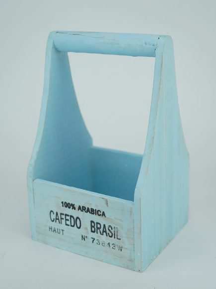Wooden Tote Planter 15x13x24cm