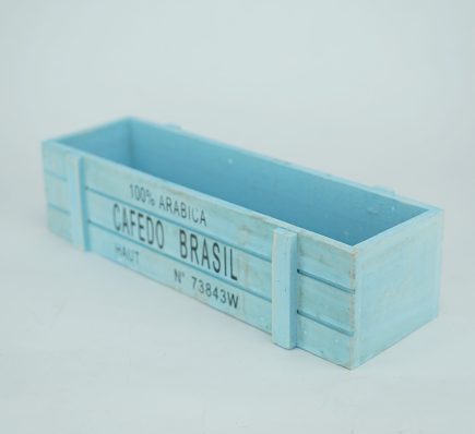 Wooden Crate Planter 29x7x7cm