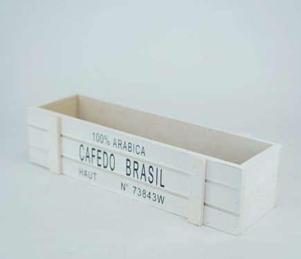 Wooden Crate Planter 29x7x7cm