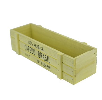 Wooden Crate Planter 29x7x7cm