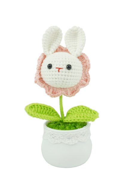 Potted Bunny Knitted 12cm