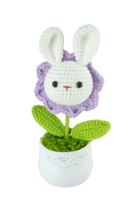 Potted Bunny Knitted 12cm