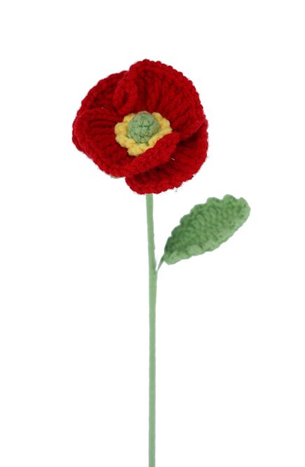 Knitted Poppy 30cm