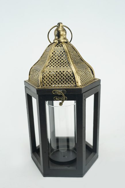 Hex Lantern 17.5x15.5x33cm