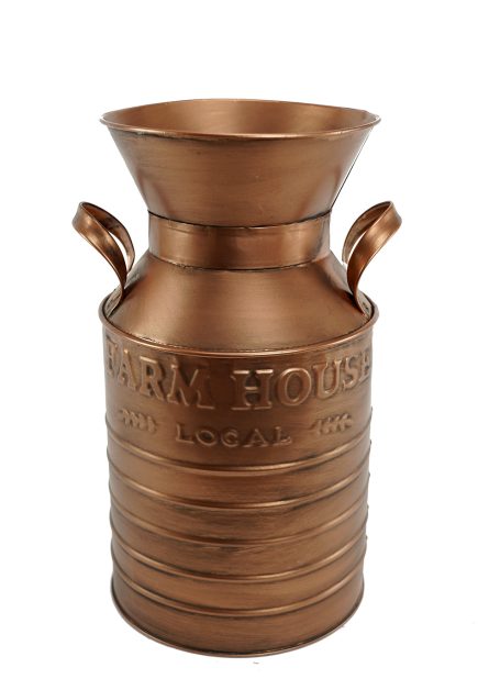 Copper Milk Jar 16.5x31H