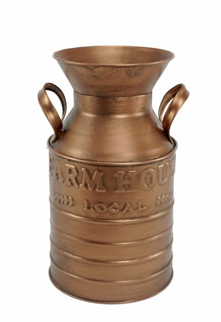 Copper Milk Jar 14.5x26.5H