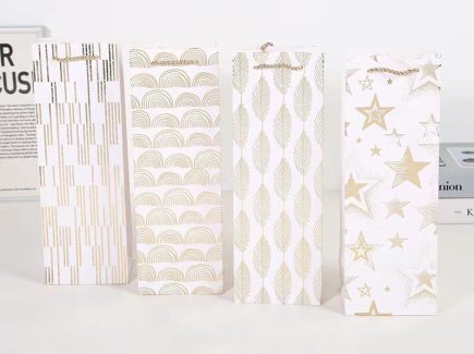 W Patern Wine Bag 12x35H