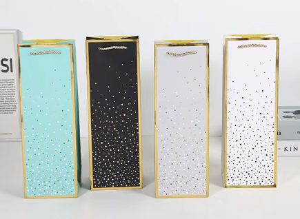 Gold Edge Wine Bag 12x35H