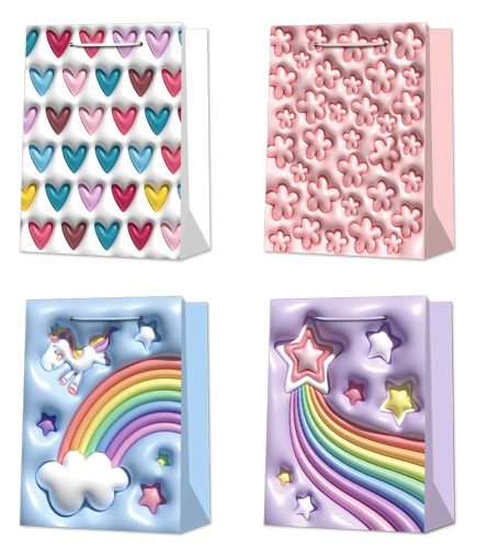 Rainbow Gift Bag M 18x23H