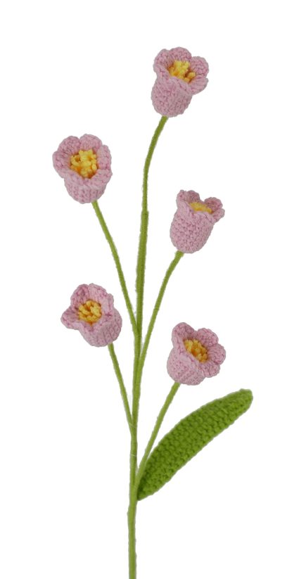 Knitted Rose Spray 40cm