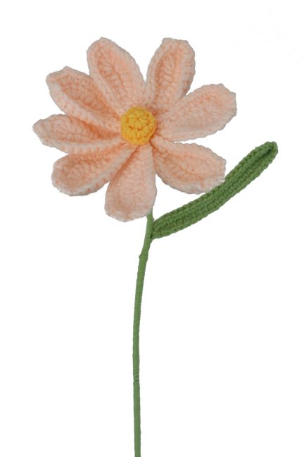 Knitted Daisy Stem 33cm