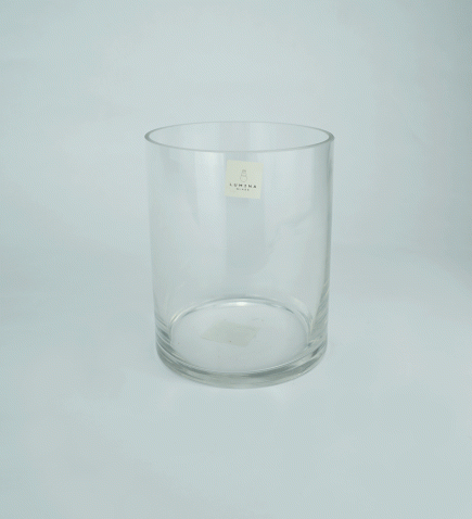 Cylinder Glass Vase 12x15cm