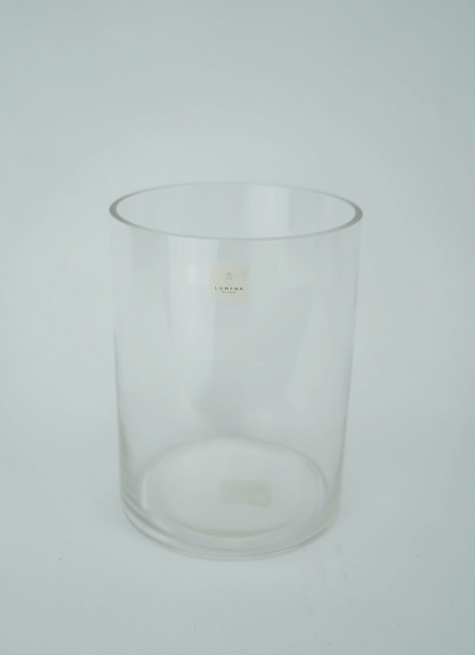 Cylinder Glass Vase 15x20cm