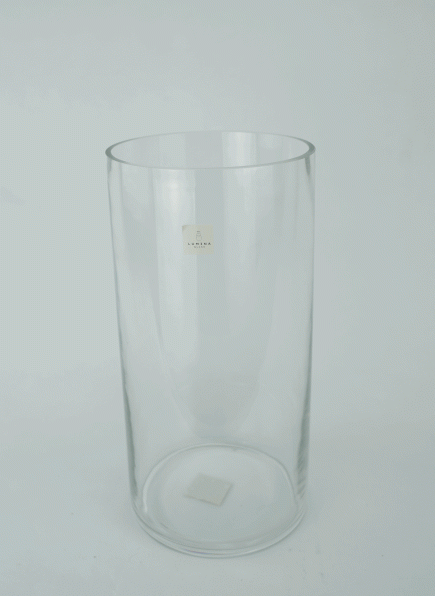 Cylinder Glass Vase 15x30cm
