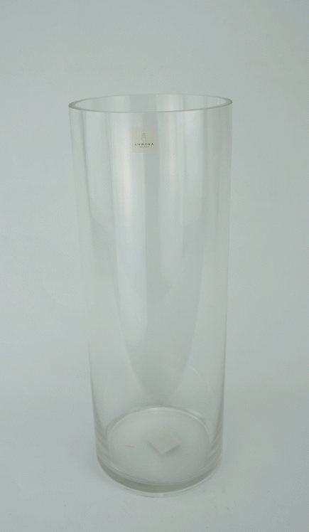 Cylinder Glass Vase 15x40cm