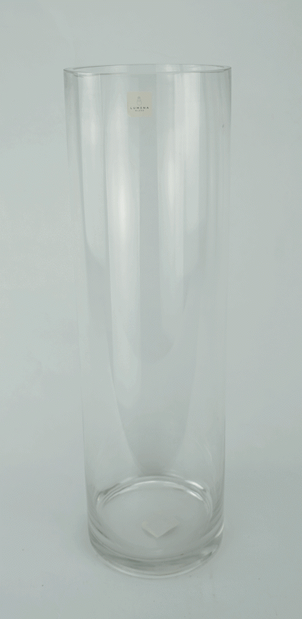Cylinder Glass Vase 15x50cm
