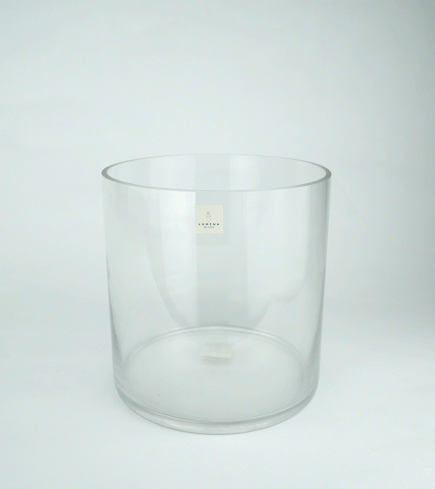 Cylinder Glass Vase 20x20cm