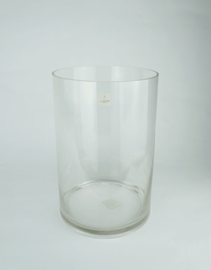 Cylinder Glass Vase 20x30cm