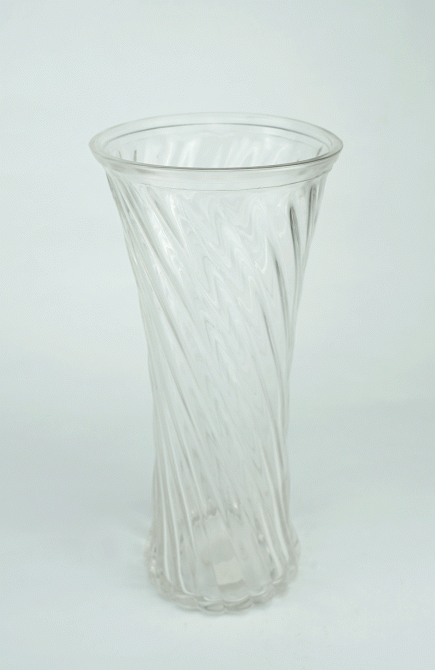 Flared Glass Vase 14/9.5Dx30cm