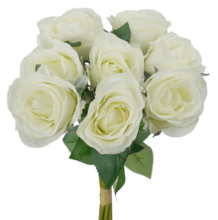 8H Cabage Rose Bouquet 36cm