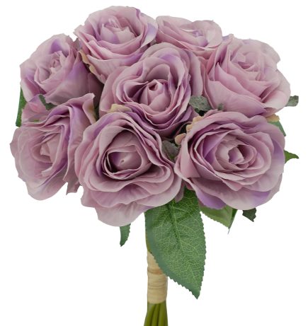 8H Cabage Rose Bouquet 36cm