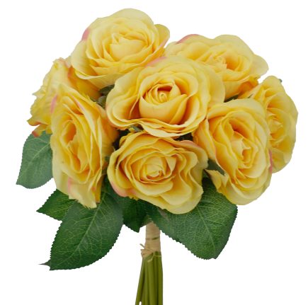 8H Cabage Rose Bouquet 36cm