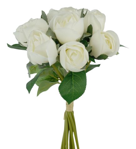 10H Budding Rose Bouquet 37cm