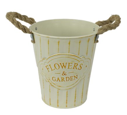 Flower Garden Bucket 15x17cm