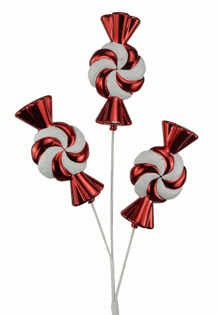 Candy Cane Spray 60cm